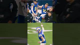 Matthew Staffords reaction to the 62yard touchdown 🤣 shorts rams nfl [upl. by Ylrebma]