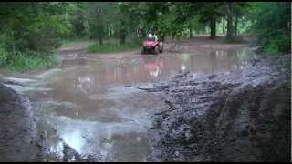 ATV Trail Riding  Honda 450R vs Yamaha Warrior 350 [upl. by Artimid]