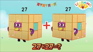 NUMBERBLOCKS ADDITION REMIX  ADDING TWO SAME NUMBERS  MATH FOR KIDS  learning city [upl. by Anela54]