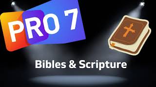 Propresenter 7 Tutorial  Bibles amp Scripture [upl. by Wit]