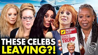 Woke Celebrities FLEE America After Trump LANDSLIDE I Cannot Take Four More Years of TRUMP  BYE [upl. by Livesay]