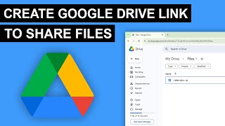 How To Create Google Drive Link To Share Files  How To Share Google Drive Link 2024 [upl. by Flodnar]