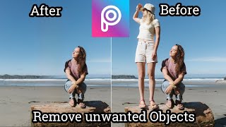 How to remove unwanted objects from the Photo in PicsartPicsart editing tutorial No4 [upl. by Nosmirc]