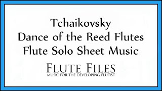 Tchaikovsky  Dance of the Reed Flutes  Flute Solo [upl. by Barling151]