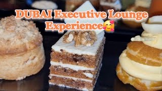 DUBAI LUXURY HOTEL Executive Lounge Experience😍viral food luxury [upl. by Scholem318]