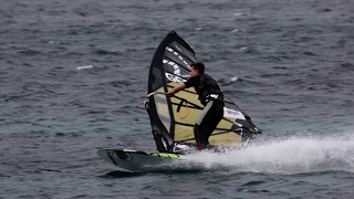 40 Knots Windsurf Training in Hyeres Point7 Challenger NoveNove [upl. by Bertsche]