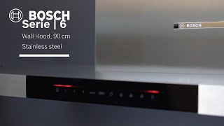 Bosch Series 6 Wall Hood 90cm DWB98JQ50B [upl. by Gusti]