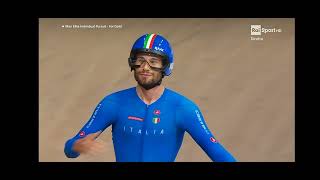 mondiali ciclismo Glasgow 2023  lultimo km di Filippo Ganna con il commento di Francesco Pancani [upl. by Bowne]