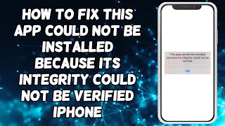 How To FIX Integrity Could Not Be Verified Error On ANY iPhone 2023 [upl. by Nehgem]