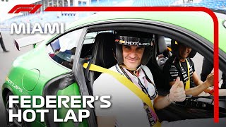 IN FULL Mick Schumacher Takes Tennis Ace Roger Federer For A Miami Hot Lap  F1 Pirelli Hot Laps [upl. by Ru865]