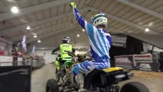 Snowmobile Quad and MX freestyle at the Toronto Snowmobile Show [upl. by Phia]