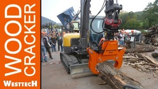 Holzspalten mit Woodcracker W820 [upl. by Eimmot]