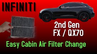 DIY Cabin Air Filter Change  2nd Gen INFINITI FX35  FX37  QX70 [upl. by Lombardo601]