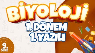 9 Sınıf 1 Dönem 1 Yazılı Hazırlık I Biyoloji [upl. by Mellitz]