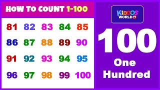 How to Count 1 to100 Chart  Learning Number Counting for Children [upl. by Eanyl]