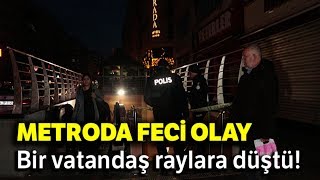 Osmanbey Metrosunda Bir Kişi Raylara Düşerek Hayatını Kaybetti [upl. by Ailecnarf916]