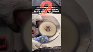 🎯Cómo pulir acero inoxidable efecto espejo en 3 pasos💥  Parte 1 pulimento acero inox blinker [upl. by Sitnik197]