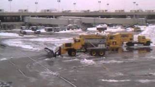 Awesome snow melter at the airport [upl. by Lakin]