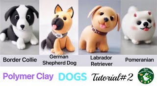 【Polymer Clay Dog Sculpture Tutorial 2】For Beginners Easy Clay Animals Miniature DIY Craft [upl. by Ehud]