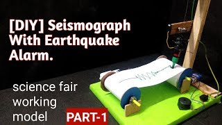 How to make seismograph at homesimple Earthquake detector PART1 [upl. by Coad643]