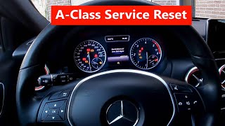 Mercedes A Class W176 Service Reset 20122018  HOW TO [upl. by Oehsen]