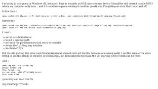 qemusystemx8664wexe  could not open disk image Dimgimg Permission denied [upl. by Ulises51]