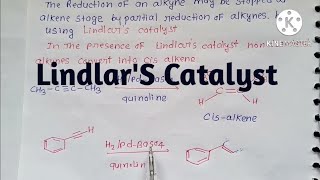 LindlarS Catalyst MSc Reduction of alkynes [upl. by Quentin]