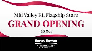 GRAND OPENING NEW Harvey Norman Flagship Store at Mid Valley KL [upl. by Boru]