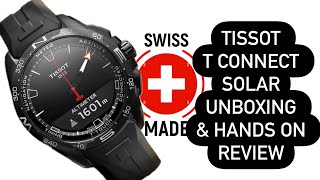 Tissot TConnect Solar Matt Black Review and Unboxing T1214204705103 [upl. by Key77]