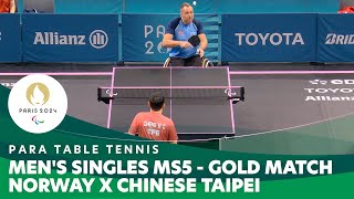 NORWAY X CHINESE TAIPEI  Mens Singles MS5 Gold Match  Para Table Tennis  Paris 2024 Paralympics [upl. by Bum117]