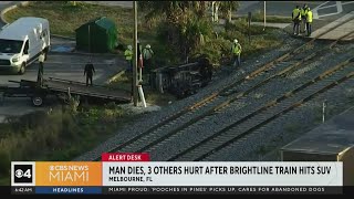 One dead in crash involving Brightline train in Melbourne [upl. by Domineca]