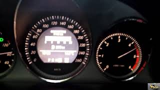 224 HP Stage 1 Mercedes Benz C320 CDI 0100 kmh acceleration [upl. by Nerhtak643]