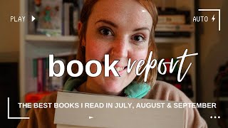 3rd quarter book report  the 6 best books i read in july august amp september [upl. by Drud]