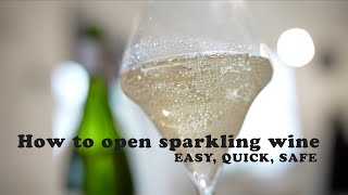 How to open sparkling wine  The Somm way [upl. by Karmen775]