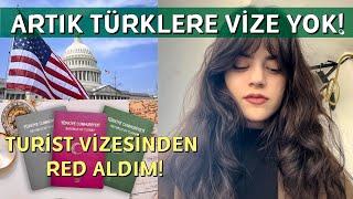 TURİST VİZESİ REDDİ VLOGU NEDEN RED ALDIM abdvize vize [upl. by Woehick]