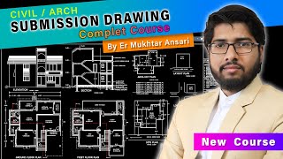 Complete Submission Drawing of Residential Building  4 Sheets Explained [upl. by Henderson21]