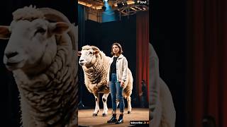 Woman performs fusion with sheep on AGT agt magic performance [upl. by Surtimed]