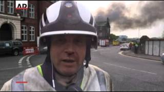 Raw Massive Fire at UK Industrial Site [upl. by Jordana]