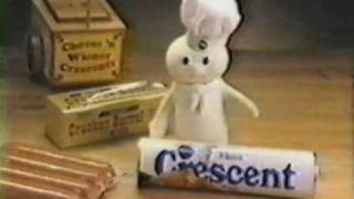 Pillsbury Cheese n Wiener Crescents Commercial April 2 1979 [upl. by Michale]