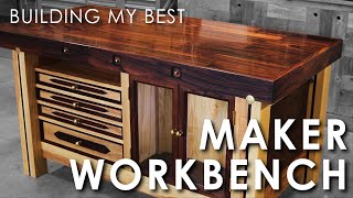 Crafting My Ultimate Woodworking Workbench Unveiling My Masterpiece [upl. by Older940]