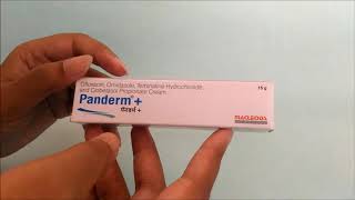 Hindi review of Panderm  Cream for Skin Infections  ClickOnCare [upl. by Mensch]