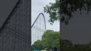 Millennium Force first drop Video taken 72924 rollercoaster cedarpoint shorts [upl. by Erdrich574]