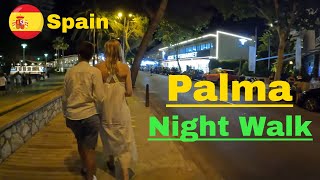 Palmanova Nightlife Mallorca Majorca  Spain 2022  Night Walking Tour 4k [upl. by Solana]