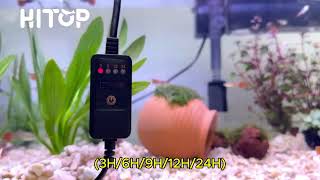 Full Spectrum LED Aquarium Light Classic Fish Tank Light with Timer and OnOff Button [upl. by Edals68]