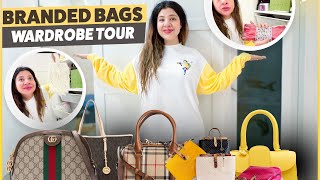 BRANDED BAGS WARDROBE TOUR🧳 [upl. by Bigot449]