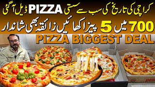 700 Mai 5 pizza  pizza Sasti Deal In karachi Best pizza Deal In Karachi Prince Pizza New Year Deal [upl. by Lyle447]