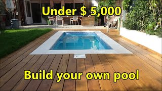 Build your own swimming pool under  5000  costs and materials [upl. by Katrine]