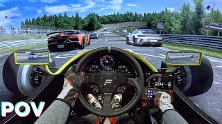 The CRAZIEST Ride in AC Nordschleife Tourist  Fanatec CS DD [upl. by Wildee]