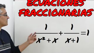 Ecuaciones Racionales o Fraccionarias Aprende matemáticas [upl. by Augustin]