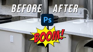 EASY edit to make countertops POP in Photoshop 💥 [upl. by Ykciv249]